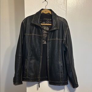 Tommy Bahama Black Leather Jacket